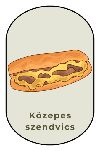 Közepes szendvics